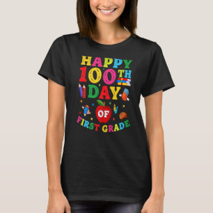 Camiseta 100 días escolares niños Chicas de primer grado ni