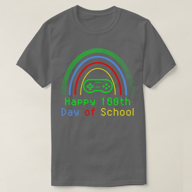 Camiseta 100 Días Escolares Para Maestros Para Niños Para E (Diseño del anverso)