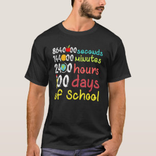 Camiseta 100 Días Escolares Segunda Hora Maestra Stu