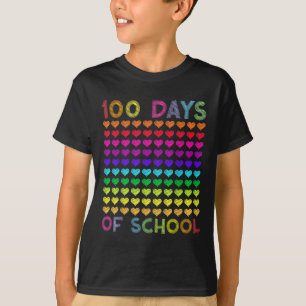 Camiseta 100 Días Escolares Y Todavía Me Encantan Los Coraz