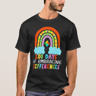 Camiseta 100 Días Escuela Iep, Acepta Diferencias, Autismo 