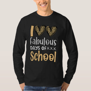 Camiseta 100 días fabulosos de profesores de escuela de Cor