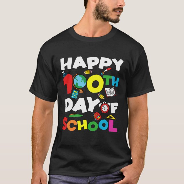 Camiseta 100 días felices de clases (Anverso)