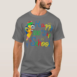 Camiseta 100 días felices de clases para profesores para ni