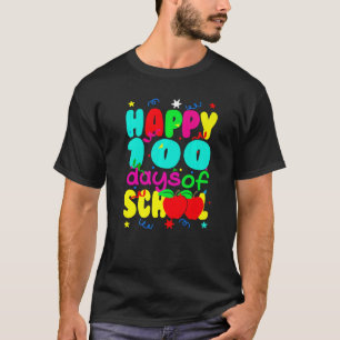 Camiseta 100 Días Felices De Escolar De Escolar De Escolar