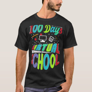 Camiseta 100 días felices de estudiantes virtuales