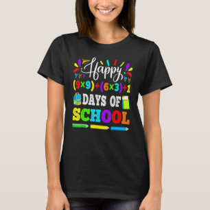 Camiseta 100 días felices de la escuela 100° enseñanza de e
