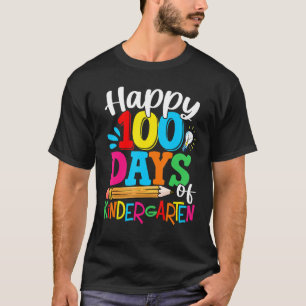 Camiseta 100 días felices de la fiesta de graduación