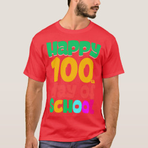 Camiseta 100 días felices de profesores y Stu