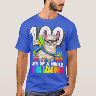 Camiseta 100 días felices de una llamada entera aprendiendo
