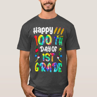 Camiseta 100 días felices del 1° grado 100° día de clases