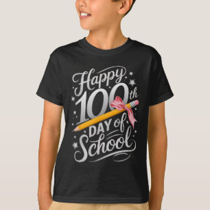 Camiseta 100 días felices del Día del Arco Escolar 100 días