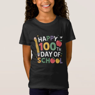 Camiseta 100 días felices para los maestros
