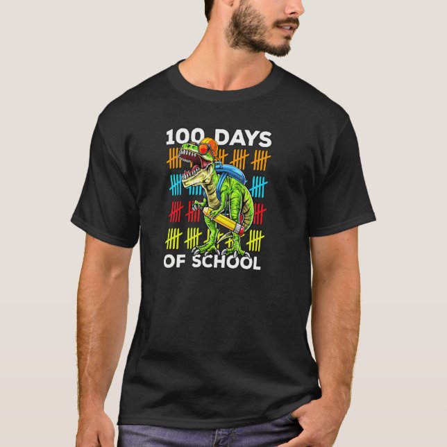 Camiseta 100 días feliz día de los maestros (Anverso)