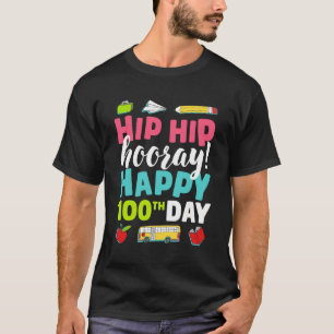 Camiseta 100 Días Feliz Día De Los Maestros Escolares