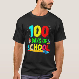 Camiseta 100 días feliz día del profesor universitario