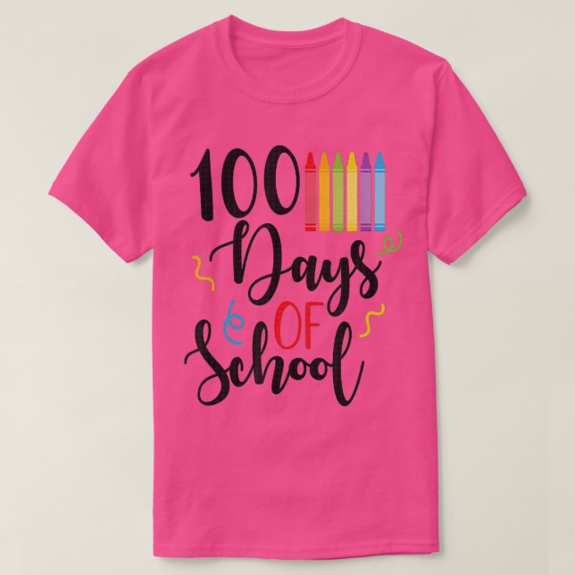 Camiseta 100 días feliz día del profesor universitario (Diseño del anverso)