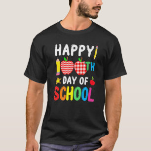 Camiseta 100 días feliz día del profesor universitario