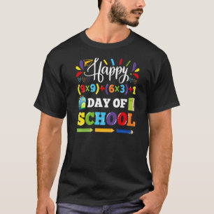 Camiseta 100 días feliz día del profesor universitario