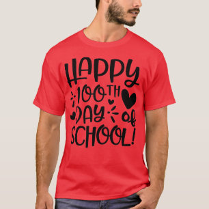 Camiseta 100 días feliz día del profesor universitario