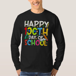 Camiseta 100 días feliz día del profesor universitario