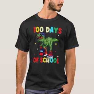 Camiseta 100 días feliz día del profesor universitario