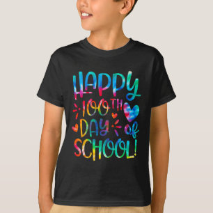 Camiseta 100 días feliz día del profesor universitario