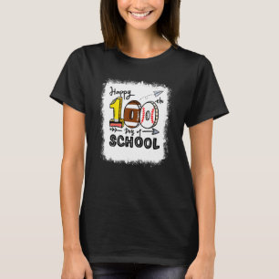 Camiseta 100 días feliz día del profesor universitario