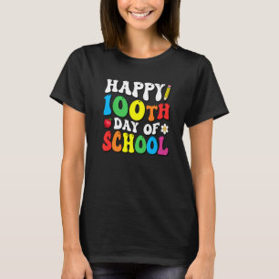 Camiseta 100 días feliz día del profesor universitario