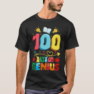 Camiseta 100 Días Genio 100º Día de la Escuela Maestro