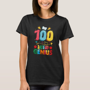 Camiseta 100 días Genius 100 días de maestro escolar