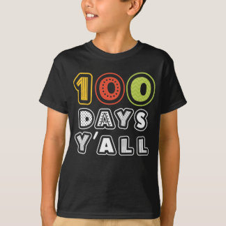 Camiseta 100 días graciosos, 100 días de escuela