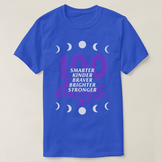 Camiseta 100 Días Graciosos De Camisas Escolares 100 Días M (Diseño del anverso)