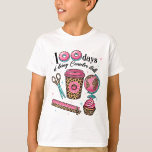 Camiseta 100 días haciendo cosas de maestro, Feliz 100 días