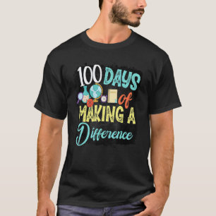 Camiseta 100 días haciendo diferencias 100º día de escuela