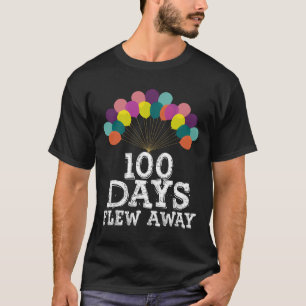 Camiseta 100 días huyen de globos Chicas 100 días