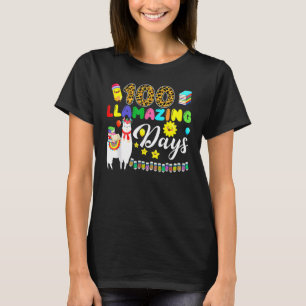 Camiseta 100 Días Llamativos Llaman 100º Día De Educación E