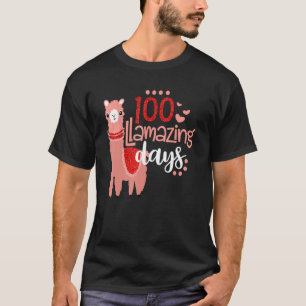 Camiseta 100 Días Llamativos Llaman 100º Día De Educación E