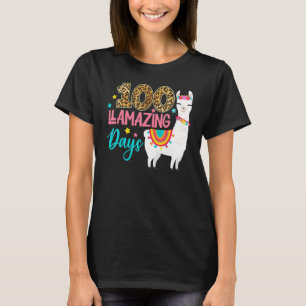 Camiseta 100 Días Llamativos Llaman 100º Día De Educación E