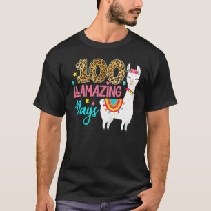 Camiseta 100 Días Llamativos Llaman 100º Día De Educación E