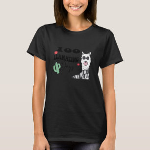Camiseta 100 días llamativos llaman 100º día de la escuela