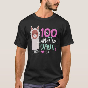 Camiseta 100 días llamativos llaman 100º día de la escuela