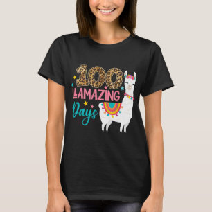 Camiseta 100 días llamativos llaman 100º día de la escuela