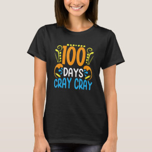Camiseta 100 Días Locos 100 Días De Escuela Estudiante Té