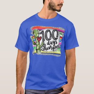 Camiseta 100 días maestro de Cactus más agudo feliz 100 día