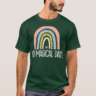 Camiseta 100 días mágicos 100 días de magia del arcoiris es