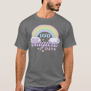 Camiseta 100 días mágicos de escuela Arcoiris 100 días de t