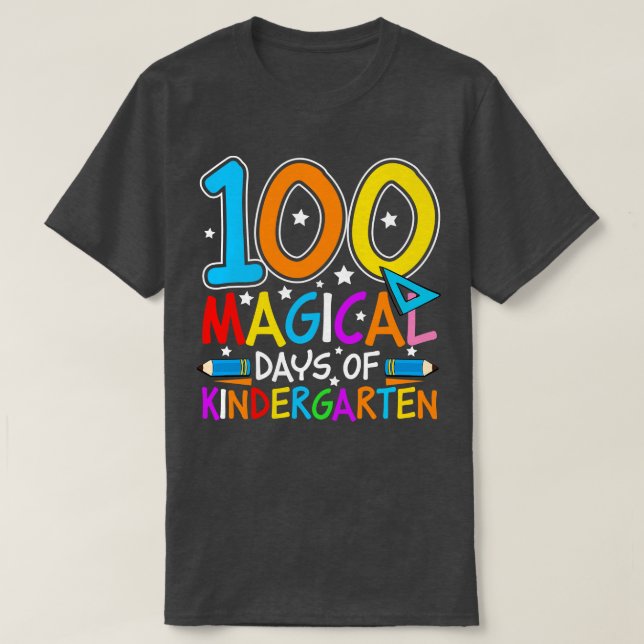 Camiseta 100 días mágicos de guardería (Diseño del anverso)