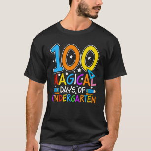 Camiseta 100 Días Mágicos de Jardín de Infantes 100º Día de
