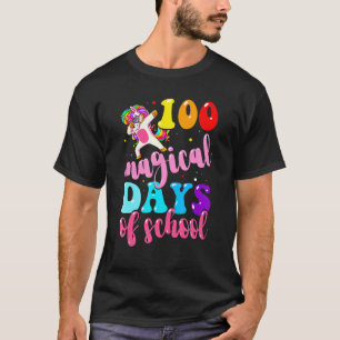 Camiseta 100 días mágicos de la escuela Unicornio